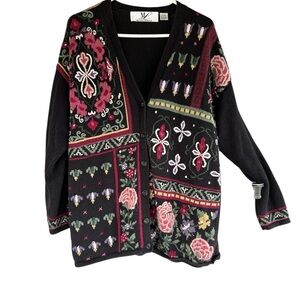 Floral Patchwork Women's Cardigan